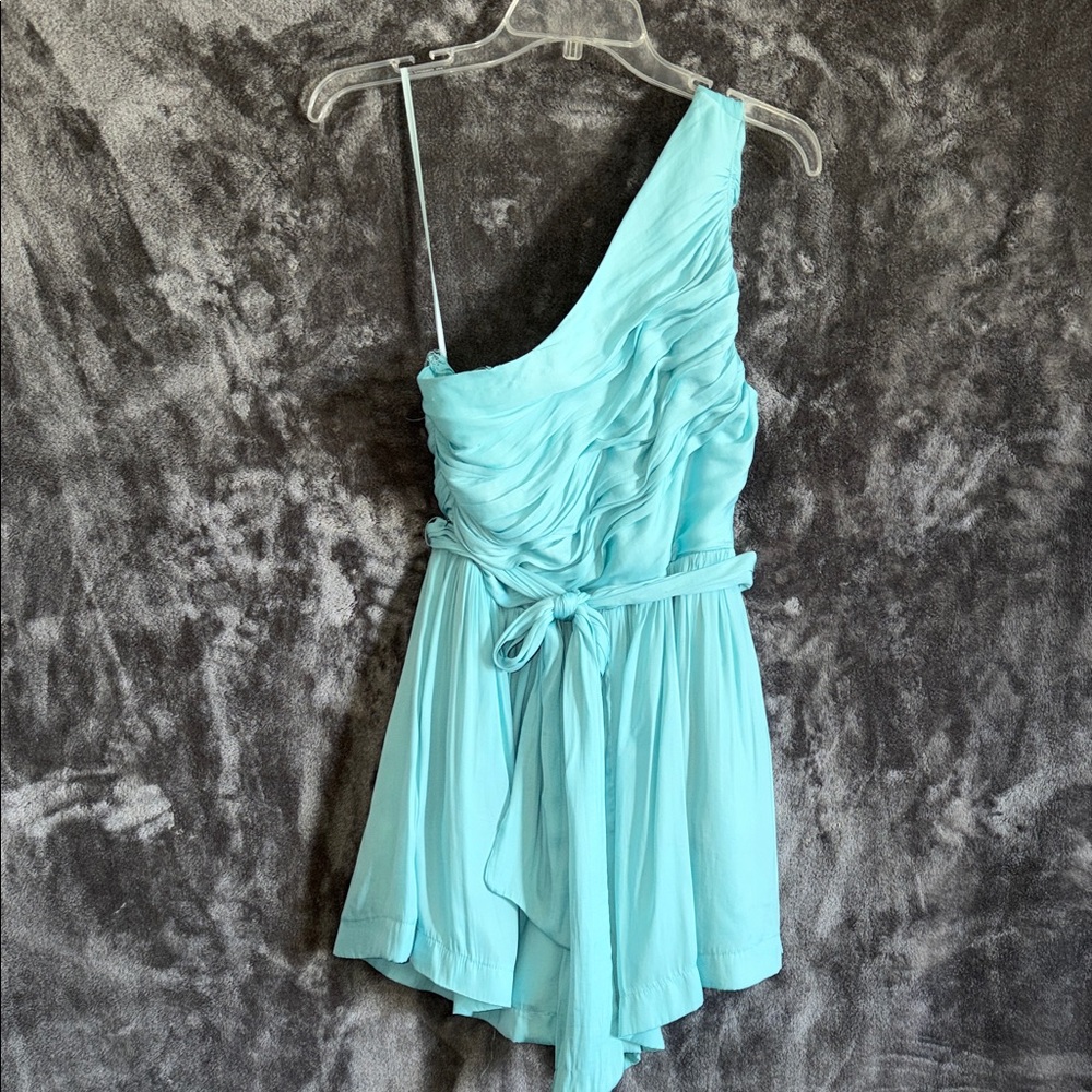 DO+BE Aqua One-Shoulder Romper